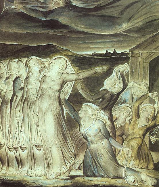 Blake, William The Parable of the Wise and Foolish Virgins France oil painting art